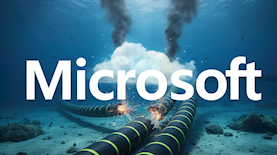 כבל תת ימי של מיקרוסופט, צילום: אילוסטרציה, AI